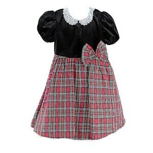 X trordinary $40 Sz 6 Black Red Green Acetate Poly Nylon Cotton Dress